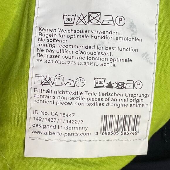 Alberto Pro Golf Pants Mens US 40 Navy 3XDRY Cooler Modern Fit Stretch OEKO-TEX - Picture 12 of 13